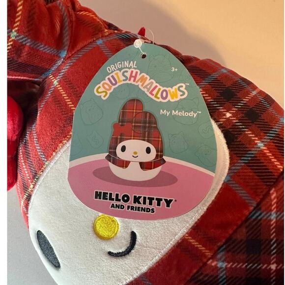 Hello Kitty Sanrio Squishmallows Set of 3 My Melody Cinnamoroll Kuromi NWT - Picture 12 of 12